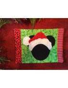 In Hoop Christmas Mouse Mug Rug