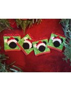 In Hoop Christmas Mouse Coasters