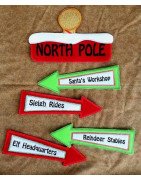 In Hoop North Pole Yard Sign