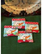In Hoop Snowman Coaster Set