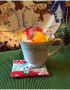 In Hoop Snowman Coaster Set