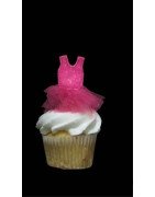 In Hoop Ballet Dress Cupcake Toppers