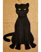 In Hoop Panther Door Hanger