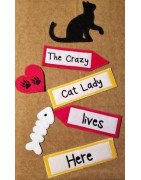 In Hoop Crazy Cat Lady Yard Sign