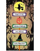 In Hoop Wicked Witch and Monsters Yard Sign