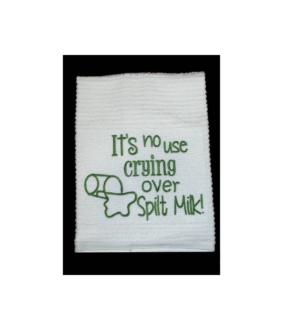 Spilt Milk Kitchen Towel Sayings