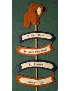 In Hoop Doggy Droppings Yard Sign