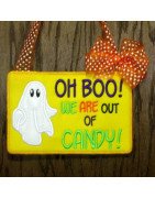 In Hoop OH BOO Door Hanger