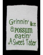 Possum Sweet Potato Kitchen Towel Saying