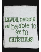 See To Christmas Kitchen Towel Saying