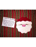 In Hoop Santa Face Mug Rug