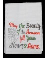 Heart and Home Kitchen Towel Saying