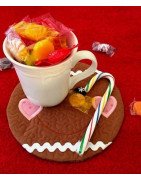 In Hoop Gingerbread Boy Mug Rug