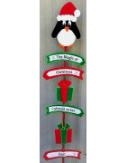 In Hoop Penguin Yard Sign