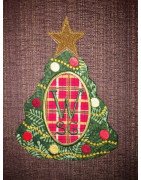 In Hoop Christmas Tree Mug Rug