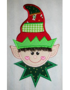 Colorful Hat Fringe Elf Applique