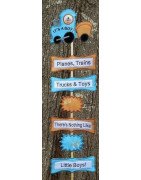  In Hoop New Baby Boy Yard Sign