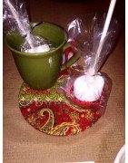 In Hoop Christmas Ornament Mug Rug