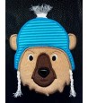 Fringe Bear in Hat Applique