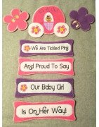 In Hoop Baby Girl Yard Sign