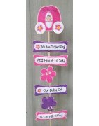 In Hoop Baby Girl Yard Sign