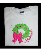 Applique Wreath with Bow