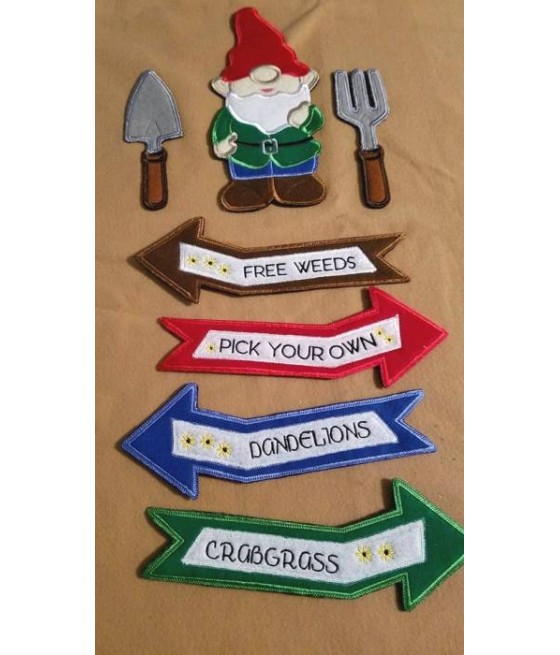 In Hoop Gnome Yard Sign