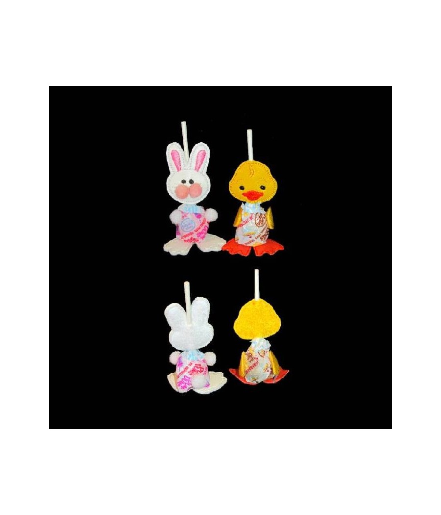  In Hoop Lollipop Pals Duck and Bunny