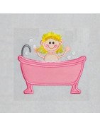 NNKids Bath Girl Applique