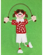 NNKids Jumprope Girl Applique