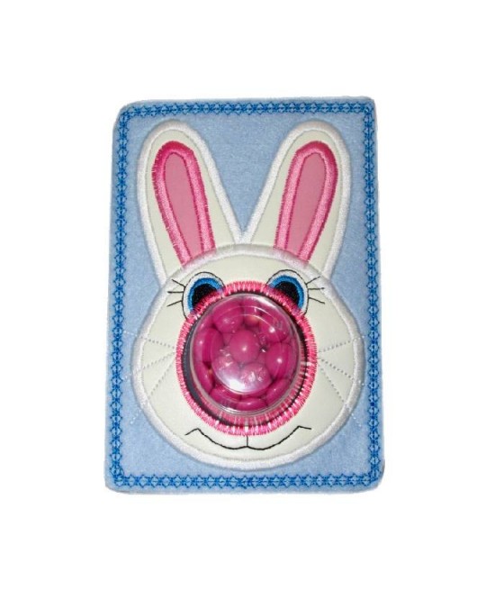 In Hoop Bunny Face Lip/Candy Balm Holder