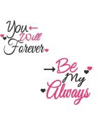 Forever Always Pillowcase Design Set