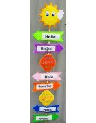 In Hoop Hello Goodbye Yard Sign