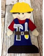 In Hoop Flat Doll Boys Construction Set