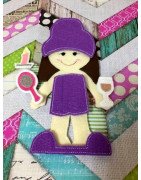 In Hoop Flat Doll Girl Spa Set