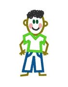 outline-boy-african-american