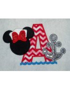 Applique Ms Mouse Sailor Specialty Font