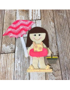 NNKids Flat Doll Girl Beach 2