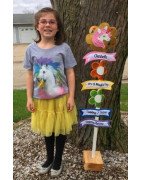 In Hoop Unicorn Yard Sign 