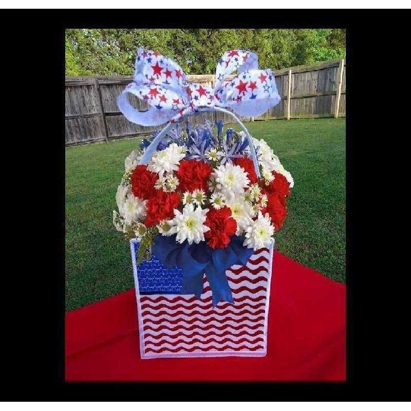 In Hoop Interchangeable Flag Front