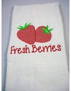 Fresh Berries Towel Saying