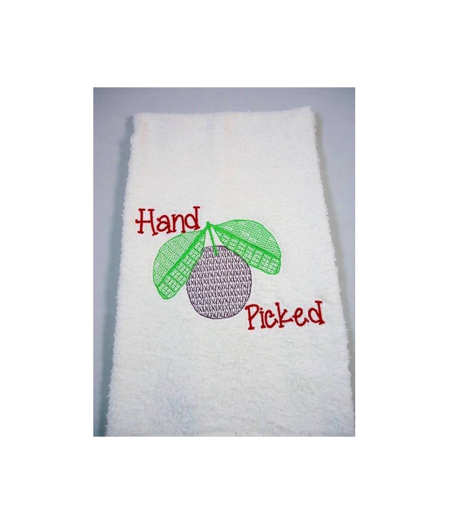 Hand Picked Kitchen Towel Saying