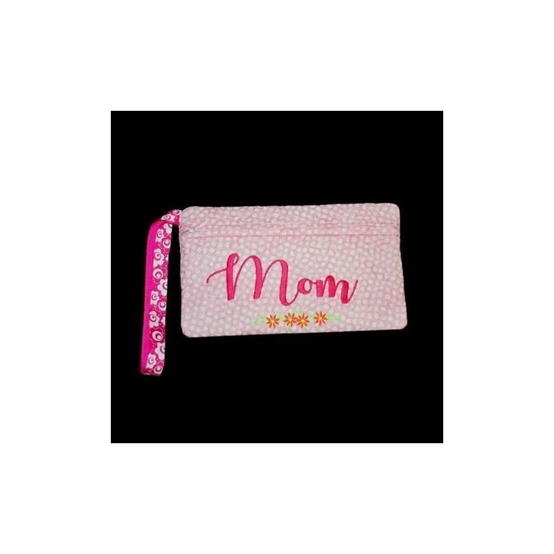  In Hoop Mom Zipper Clutch