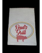Dad Grill Towel Saying