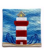 In Hoop Lighthouse Mug Rug