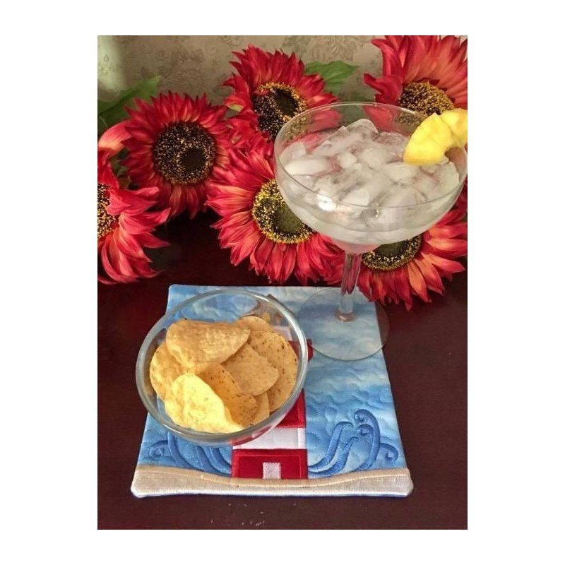 In Hoop Lighthouse Mug Rug