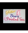 Glitter Bows Pointed Toes