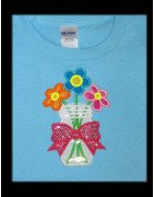 Jar of Flowers Applique