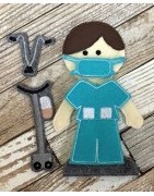 In Hoop Flat Doll Surgery Set