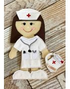 In Hoop Flat Doll Nurse Set